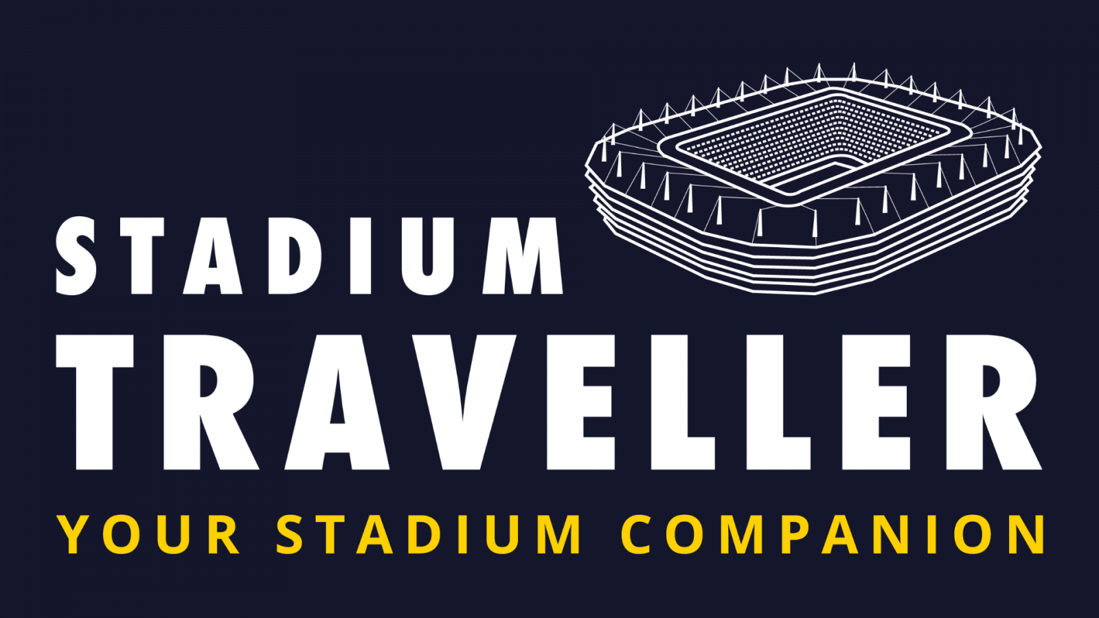 Logo Stadium Traveller Avec Baseline Et Fonds
